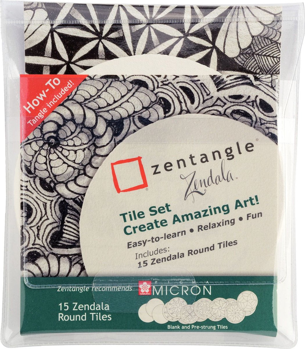 Sakura Zentangle Zendela Set Fliesenset