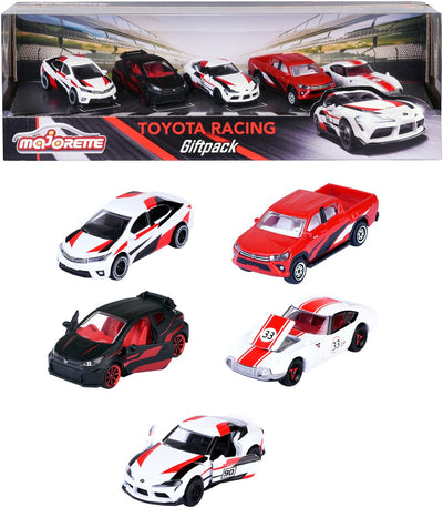 Majorette Toyota Die Cast Racing Cars Giftpack, 5st.