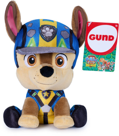 Paw Patrol Gund: The Dino Movie Kuscheltier von Chase, offiziell lizenziertes Kuscheltier, Film-Merchandise, 15,2 cm