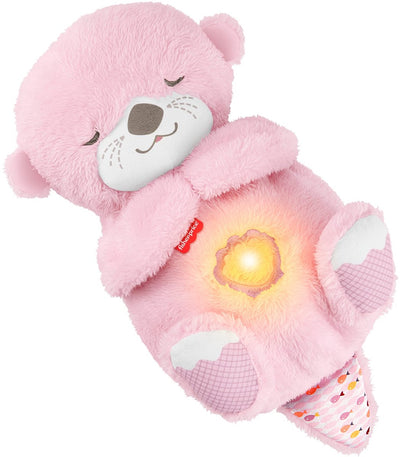 Fisher-Price Gute-Nacht-Otter – rosa Plüsch-Babyspielzeug