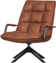 Woood Jouke Drehsessel - Kunstleder - Cognac - 96x70x85