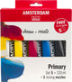 Bruynzeel Amsterdam Standard Series Acrylfarben-Primärset 120 ml, 5-tlg. + 3 dosing spouts