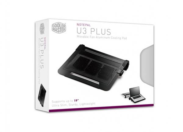 Kühlerer Master R9-NBC-U3PK-GP Notepal U3 plus Laptop-Kühlkissen [Schwarz]