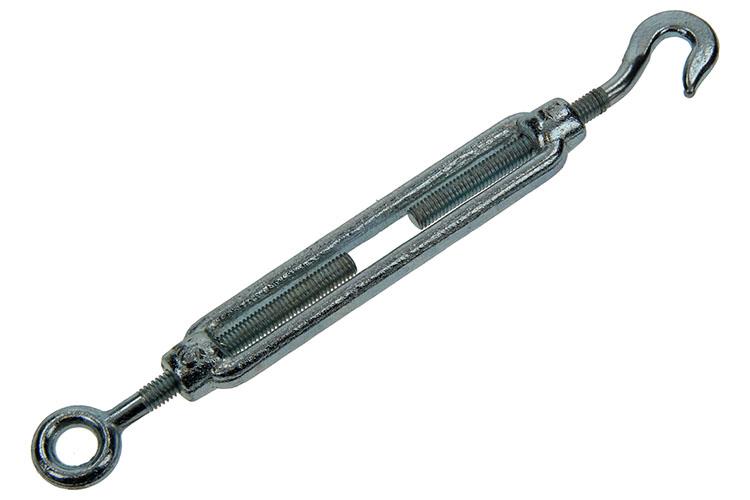 Mack 1006873 - 2 Spanner: Öse + Haken verzinkt m6x110mm sw | 5 Stück