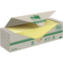Selbstklebende Haftnotizen Post-it 654-RYP24 PK24 100 Blatt gelb