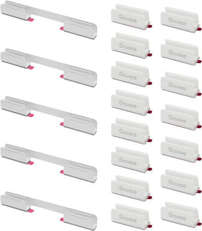 Govee weiße Montageclips Neonlichtschlauch 2 – Set mit 20 Clips