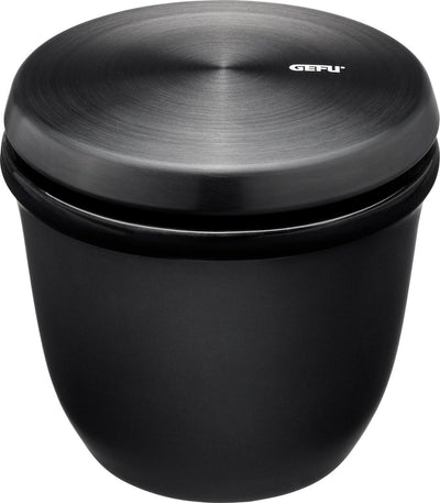 Gefu x-plosion Gewürzglas mit Deckel und Löffel – 150 ml – Schwarz