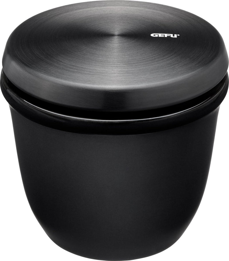 Gefu x-plosion Gewürzglas mit Deckel und Löffel – 150 ml – Schwarz