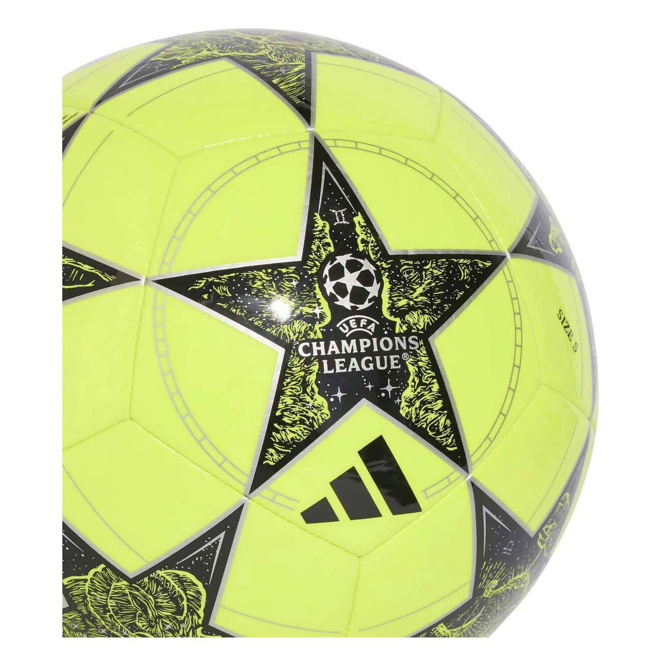 Der adi Champions-League-Fußball – gelb