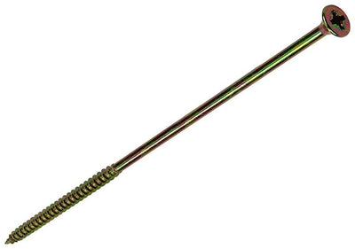 Mack 1006990 - Spanplattenschraube mit Kopf gelb verzinkt 50 Stück 6 x 180 mm | 1 Stk