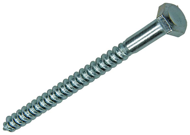 Mack 1007034 - Holzgewindebolzen Stahl verzinkt 100 Stück 6 x 80 mm | 1 Stk