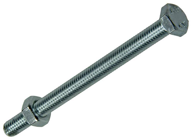 Mack 1007076 - Hahnschraube + Mutter verzinkt 100 Stück 6 x 80 mm | 1 Stk