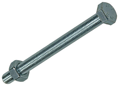 Mack 1007086 - Hahnschraube + Mutter verzinkt 25 Stück 10 x 120 mm | 1 Stk