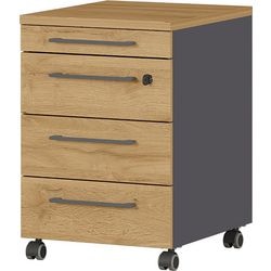 Schubladenelement Germania 4239-564 Graphit, Eiche