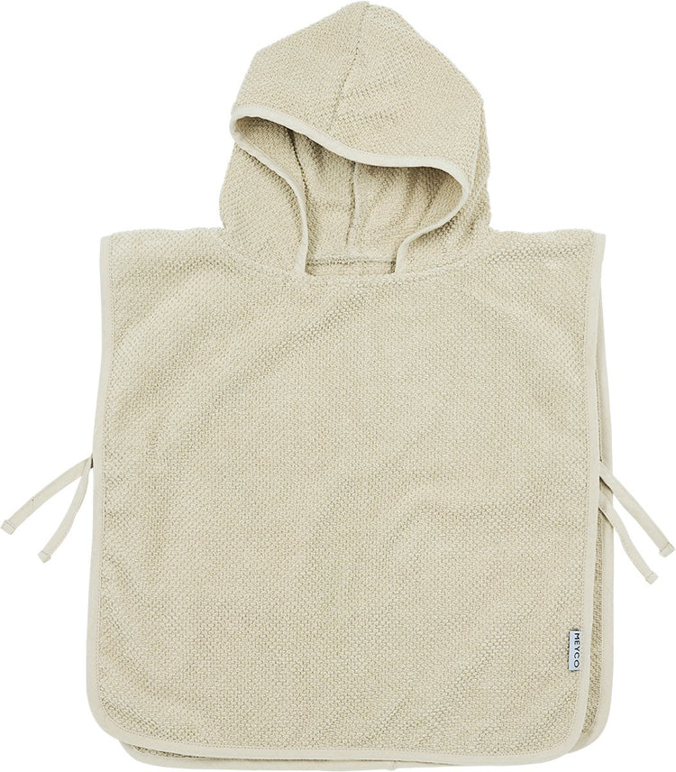 Meyco Baby-Popcorn-Badeponcho – weicher Sand – 1–3 Jahre