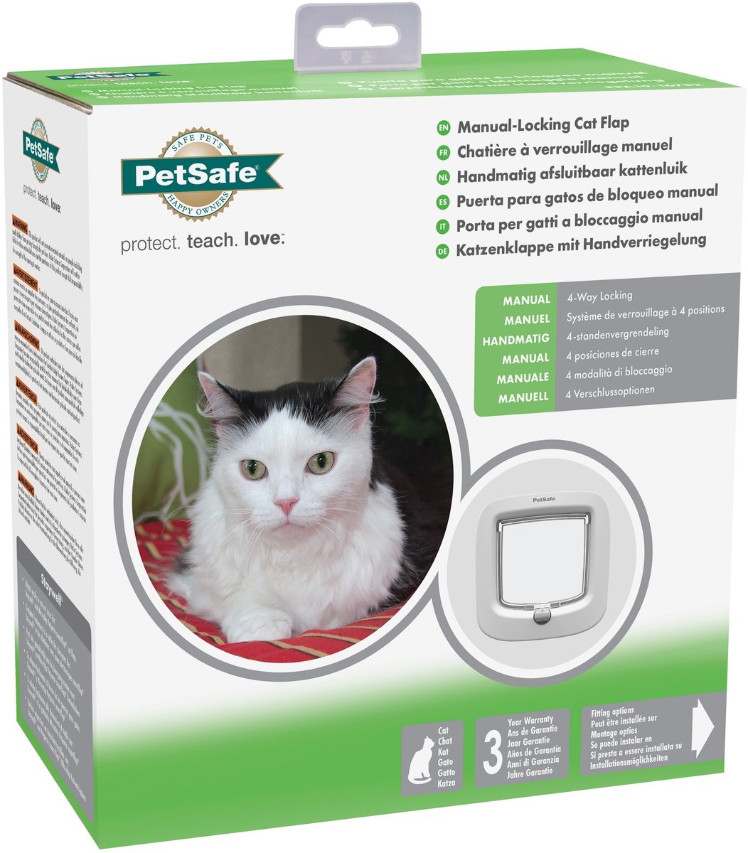 PetSafe -Katzenklappe bis zu 7 kg manuell weiß