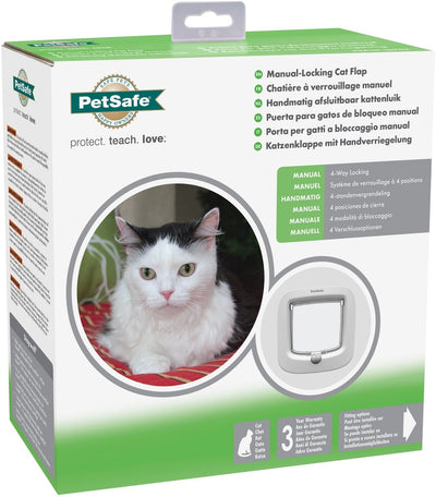 PetSafe -Katzenklappe bis zu 7 kg manuell weiß