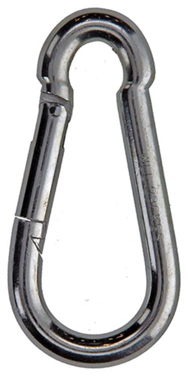 Mack 1008437 - 1 Karabiner + Feder 8 x 80mm verzinkt | 10 Stück