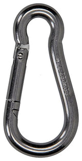 Mack 1008440 - 1 Karabiner + Feder 8 x 80mm Edelstahl | 10 Stück - afbeelding 4