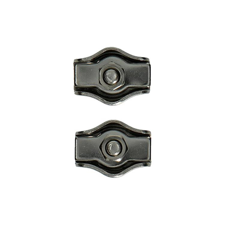 Mack 1008449 – 2 Stahldrahtklemmen 3 mm Simplex-Edelstahl | 10 Stück