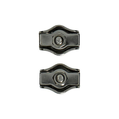 Mack 1008449 – 2 Stahldrahtklemmen 3 mm Simplex-Edelstahl | 10 Stück