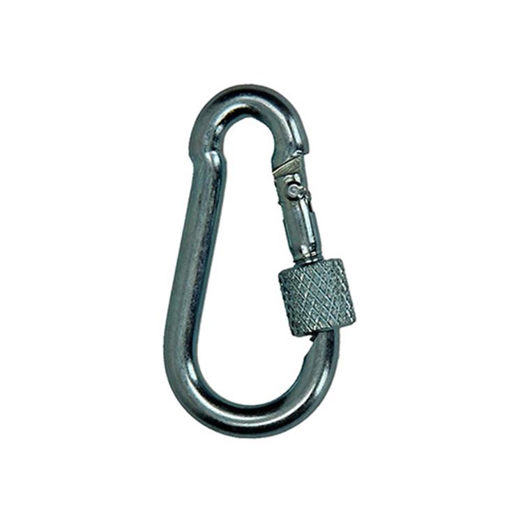 Mack 1008514 – 1 Karabiner + Verschlussband. 4 x 40 mm verzinkt | 10 Stück