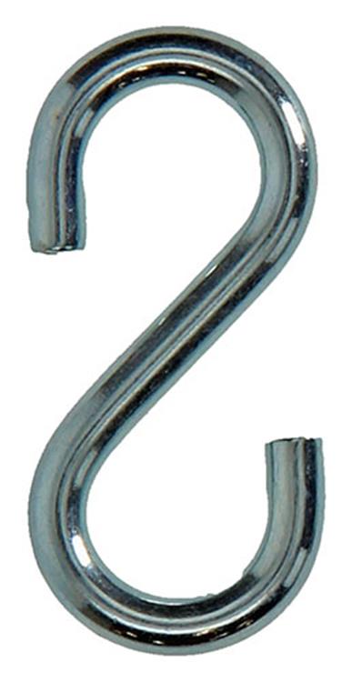 Mack 1008534 - 2 offene S-Haken 4,4 x 40 mm verzinkt | 10 Stück