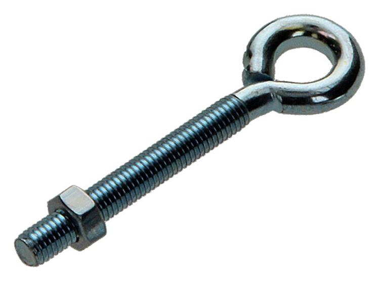 Mack 1008545 – 4 Ringschrauben + Mutter M5 x 40 mm verzinkt | 10 Stück