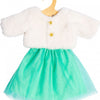 Puppenjacke Plüsch mit Rock, 35-45 cm