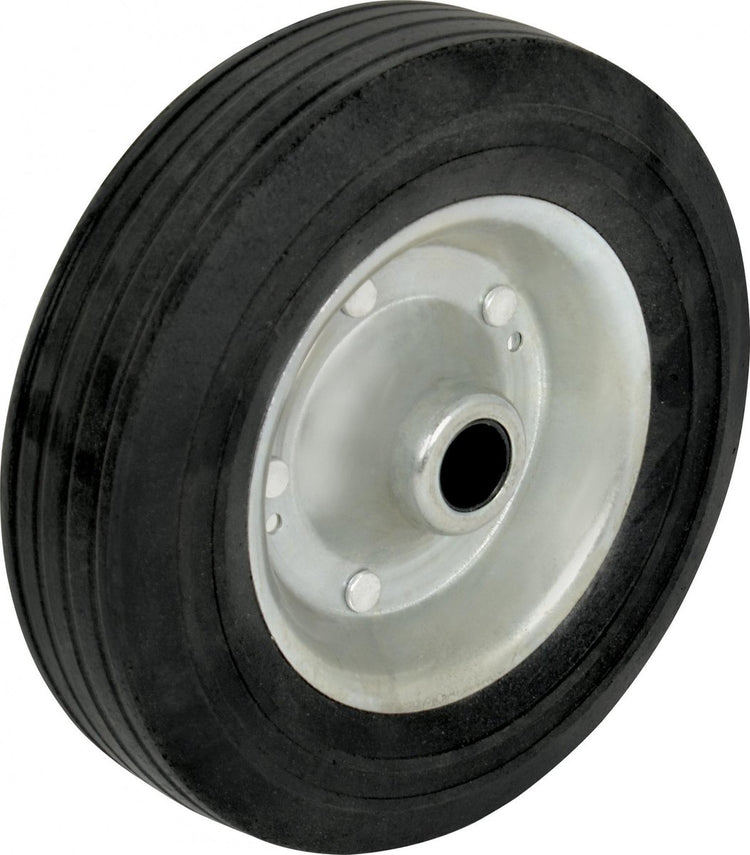 Carpoint Ersatzrad für Stützrad – 200 x 60 mm – Vollgummi – Metallfelge – Belastbarkeit bis 250 kg – Pannenfreies Ersatzrad
