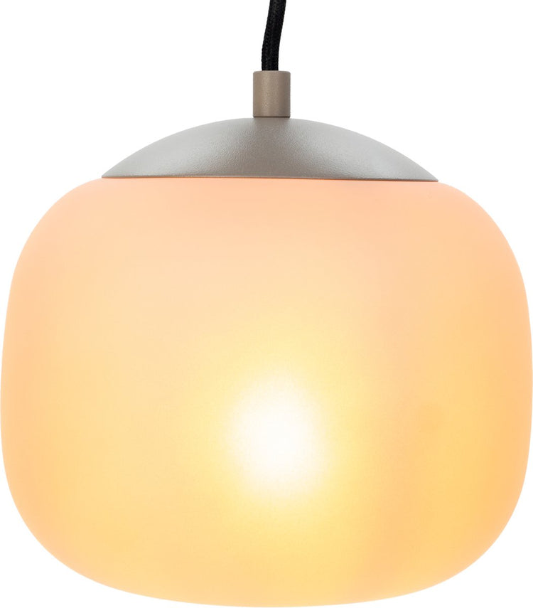 Eglo Cominio Hängelampe - e27 - ø 18,5 cm - sandfarben | Taupe - Glas