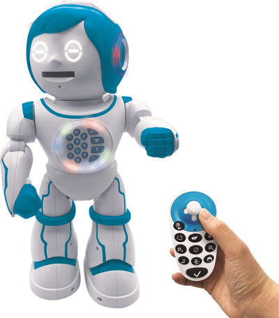 Lexibook Powerman® Kid, mein intelligenter zweisprachiger Roboter, Stimme mit Fernbedienung und Story Maker (Französisch Englisch)