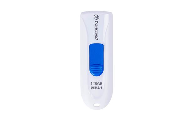 Transcend TS128GJF790W JETFLASH 790 Flash Drive, 128 GB, USB3.0, CAPLESS -Folie, 90 45 MB S, Weiß