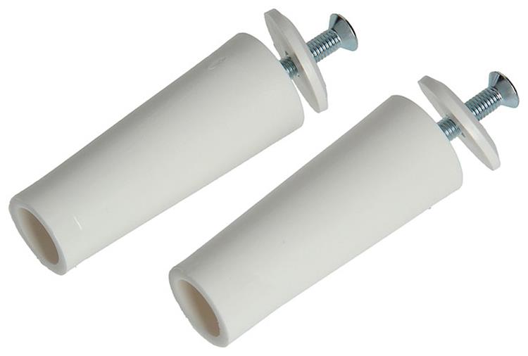 Mack 1010112 – 2 weiße Anstoßkappen 60 mm | 10 Stück