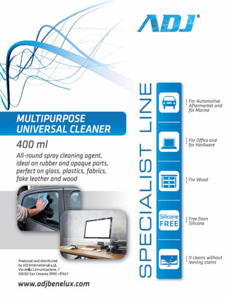 Adj adj 100-00025 multipurps universeller Reiniger, Spray, 400 ml