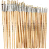Creativ Company Nature Line Pinsel, Größe 1+2+4+8+14+20, L: 27,5-33 cm, B: 5-19 mm, flach, 64 Stück 1 Box