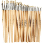 Creativ Company Nature Line Pinsel, Größe 1+2+4+8+14+20, L: 27,5-33 cm, B: 5-19 mm, flach, 64 Stück 1 Box - afbeelding 1