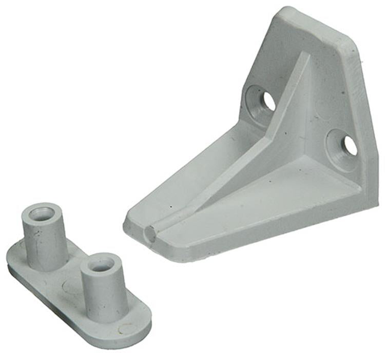 Mack 1010114 – 2 Trapezstoßstangenhaken für weißen Rollladen 42 mm | 10 Stück
