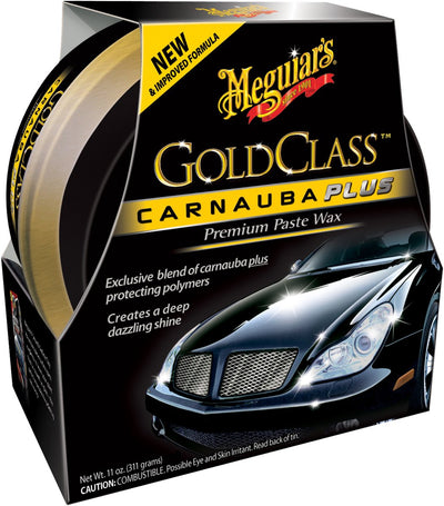 Meguiar's Meguiar's Gold Class Carnauba Plus Premium-Pastenwachs 311 g – Carnauba-Autowachs – langanhaltender Lackschutz – Premium-Pastenwachs
