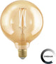 Eglo Golden Age Lichtquelle – E27 – ø 12,5 cm – dimmbar – 4 W – 1700 K – Bernstein