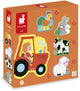 Janod - Puzzle - Bauernhof - 2, 4, 6, 8 und 10 Teile