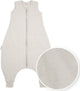 Meyco Babyschlafsack Winter Slub – Schlafoverall Pullover – Greige – 104 cm – Winterschlafsack