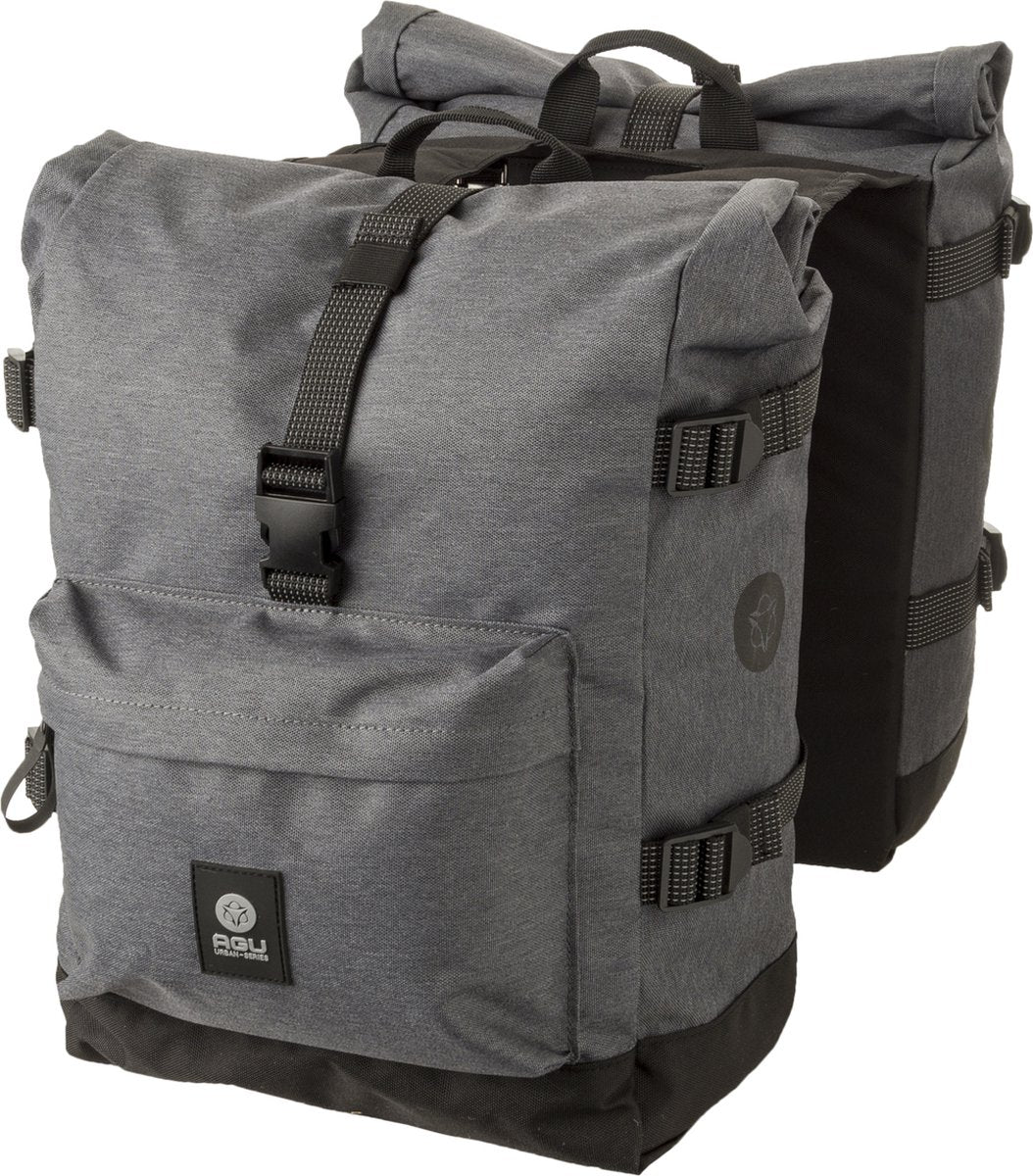 Agu h2o roll-top ii doppelte Fahrradtasche urban - urban grey -