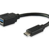 Ausrüstungsausrüstung 133455 USB 3.0 Kabel Typ C Männlich zum Typ A Female, 15 cm