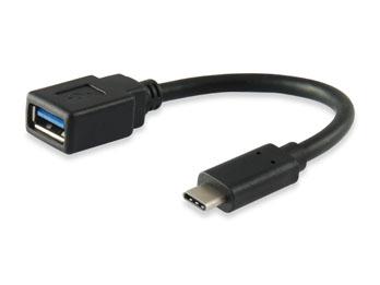 Ausrüstungsausrüstung 133455 USB 3.0 Kabel Typ C Männlich zum Typ A Female, 15 cm