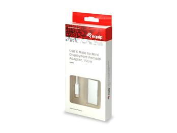 Ausrüstungsausrüstung 133457 USB -Typ -C -Mann zum Mini -Displayportport weiblicher Adapter, 15 cm