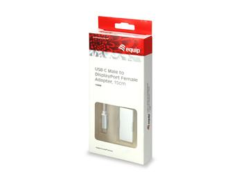 Ausrüstungsausrüstung 133458 USB -Typ C -Mann zum Displayport -weiblichen Adapter, 15 cm