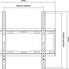 Ausrüstungsausrüstung 650310 Feste TV -Wandmontagehalterung [1x, 40 kg, 3255, 200x200 mm, 400x400 mm, schwarz]