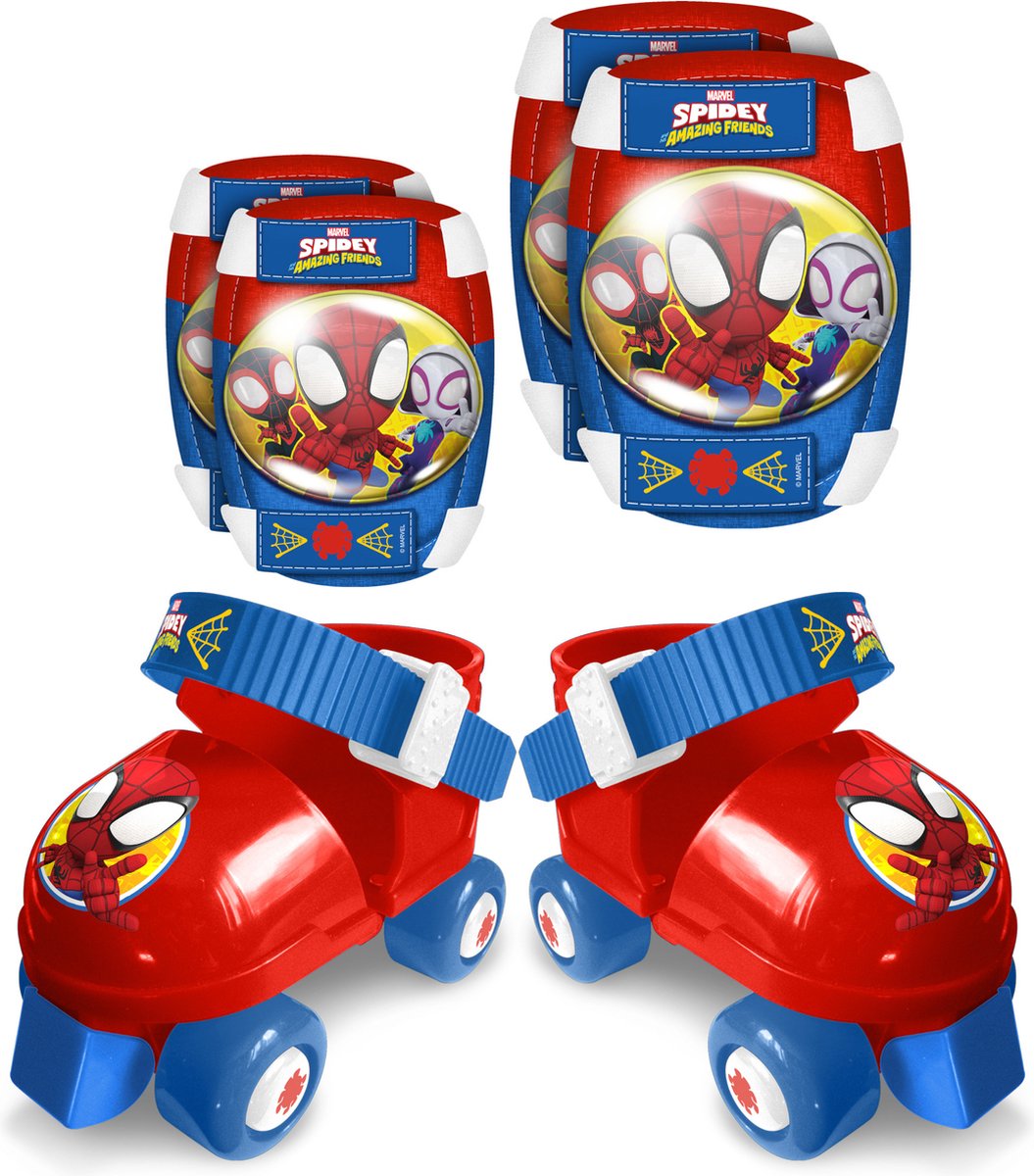 Stempel - Spidey Roller Skates Verstellbarer Rotblau Größe 23-27