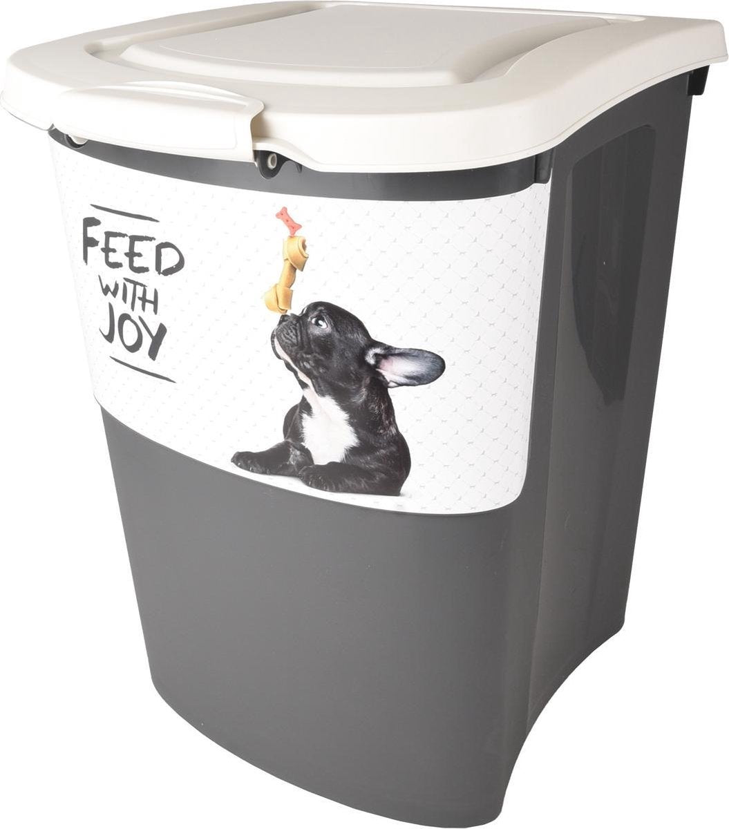 Flamingo-Futtertonne Pria - Grau - 38 Liter